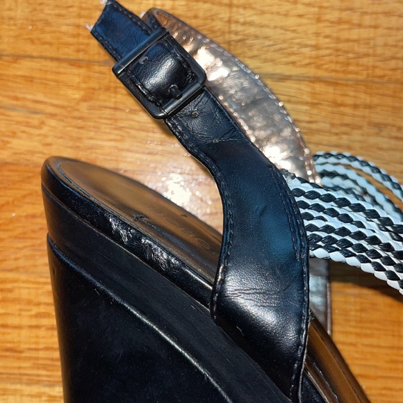 BCBGeneration Black & White Wedges - Picture 9 of 12